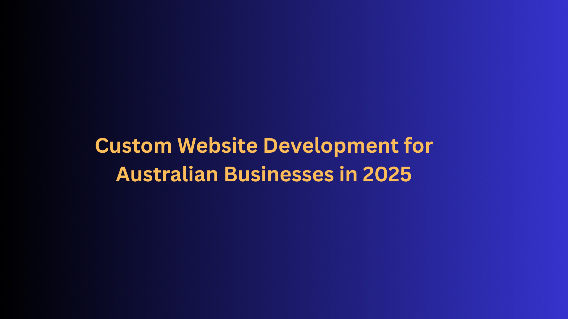 custom website development