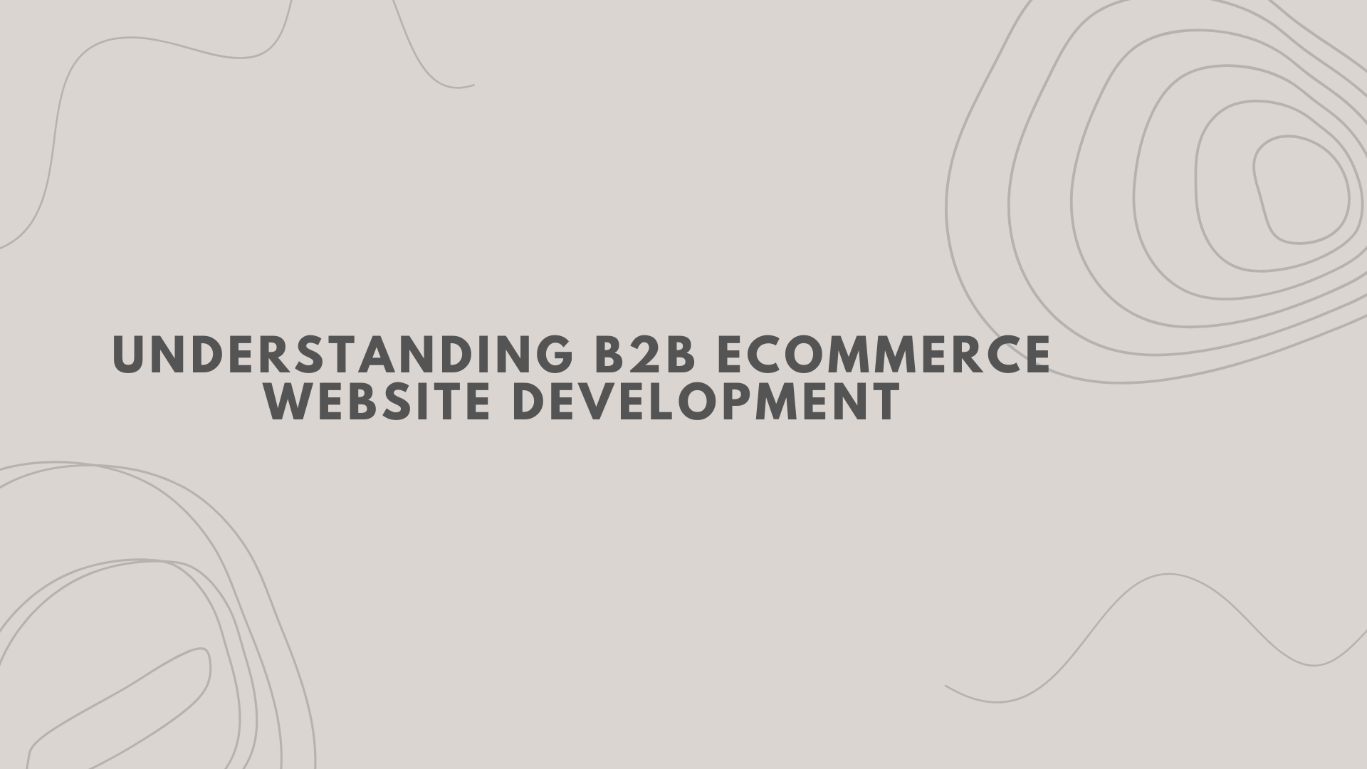 Understanding B2B ECommerce Website Development